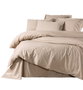 L'essentiel linge de maison Juego de funda de edredón doble Ranforce Beige